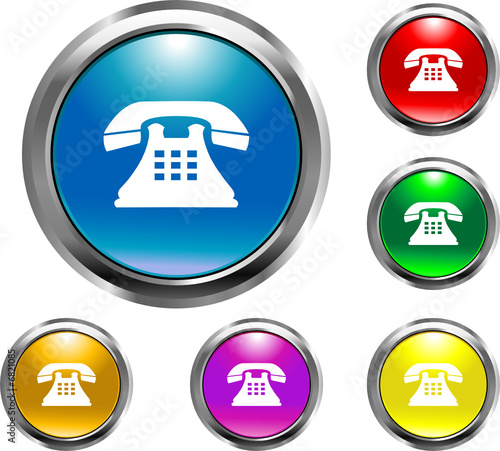 Solid Telephone Button