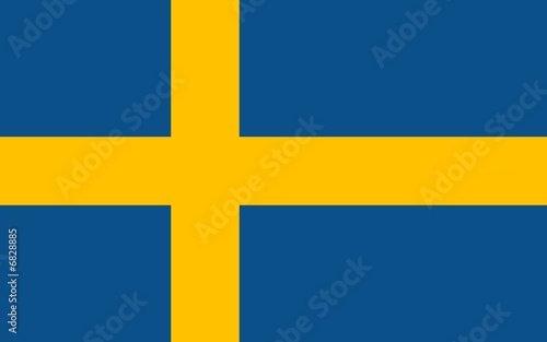 blue and yellow flag of sweden with official proportion