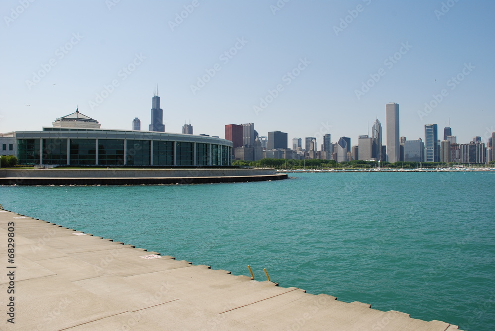 Downtown, Chicago skyline