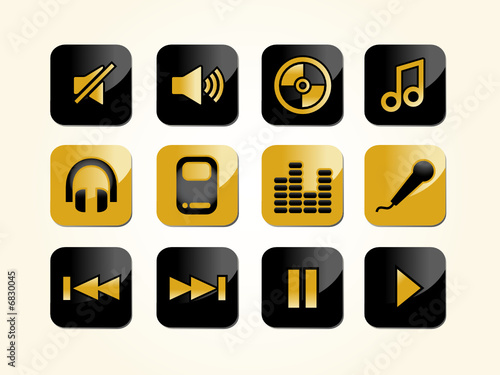 Audio, Musik und Hifi Icons