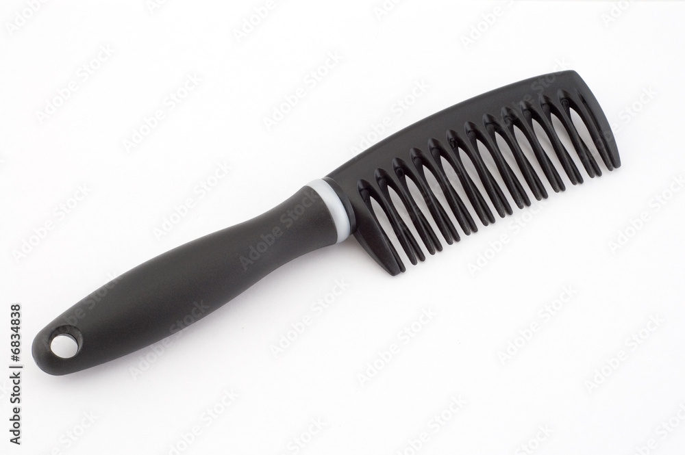 black comb isolated on white black comb isolated on white
