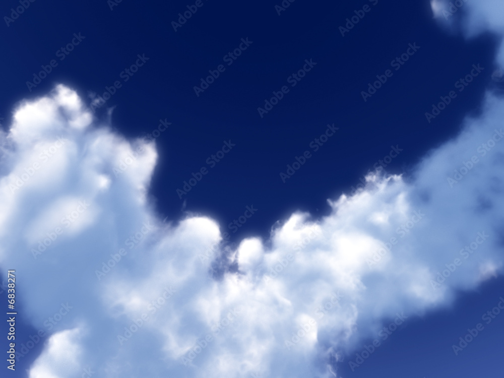 Obraz premium White Clouds In Sky 2