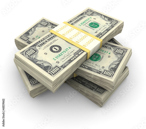 Stack of $100 bills