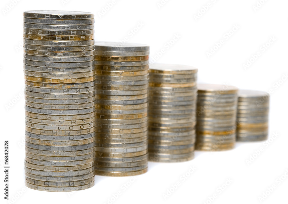 Piles of golden coins 2  