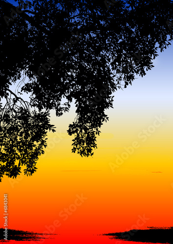 Colored ethnic sunset © alphaspirit