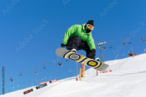 Saut snowboard
