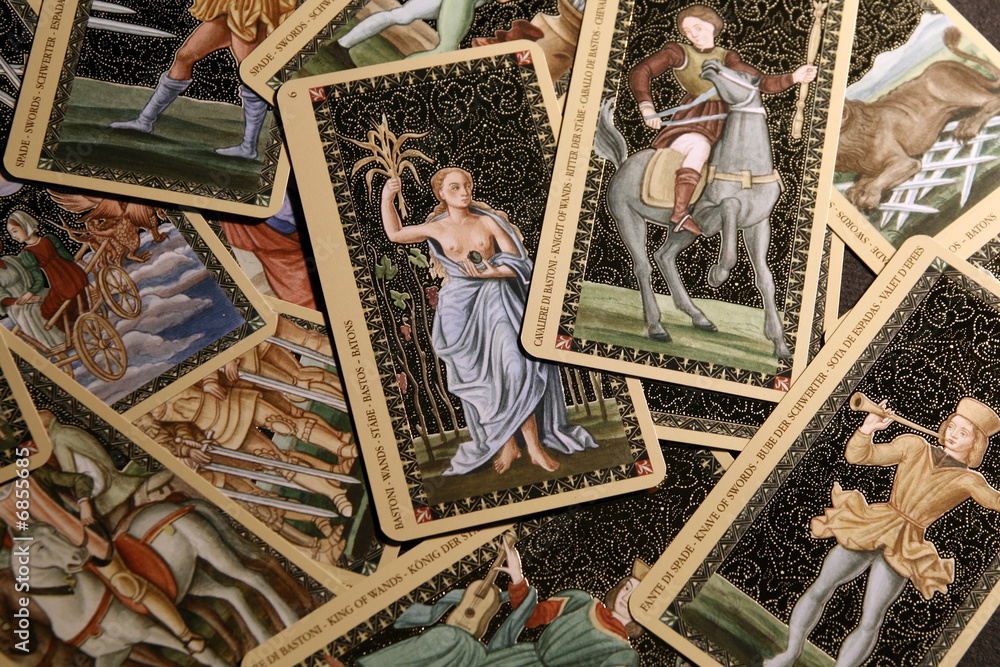 Naklejka premium Tarot de la Renaissance (1460)