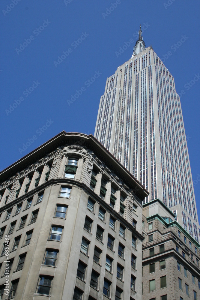 Grattacielo e palazzo di New york