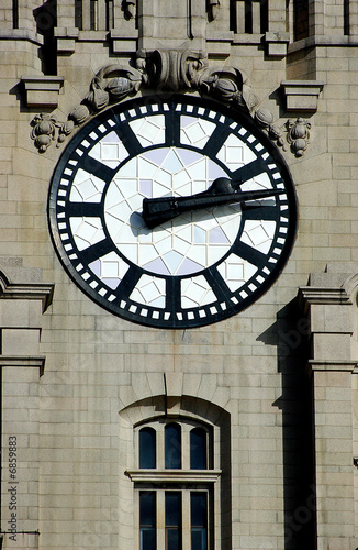 clock face on the mersey