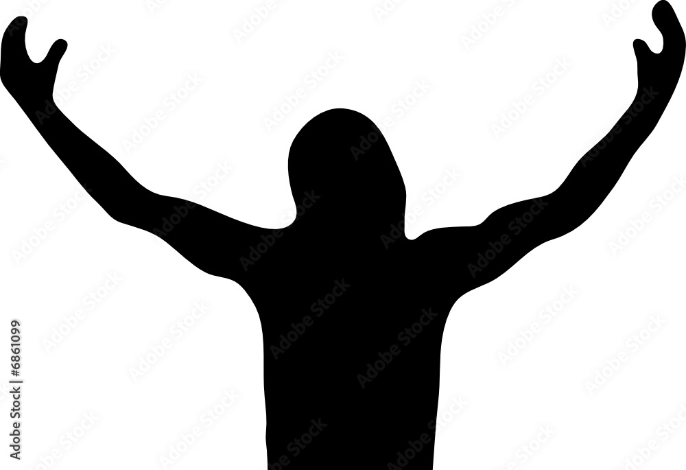 Silhouette Arme hoch Silhouette Arme hoch