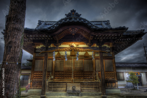 Photography HDR shot Traditional temple in Japan
