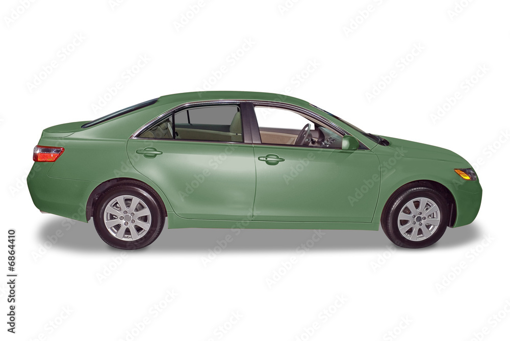 Fototapeta premium New Hybrid Sedan Car