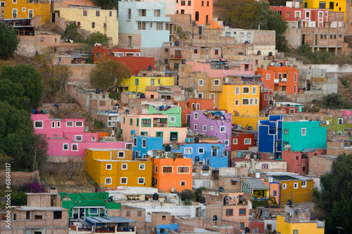 colorful buildings in Mexico