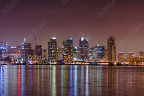 reflection of San Diego skyline © Steve Kim