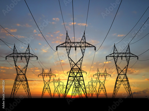 Electric powerlines © TebNad
