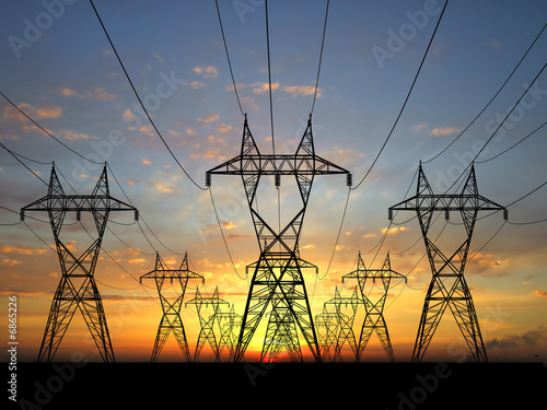 Electric powerlines photo