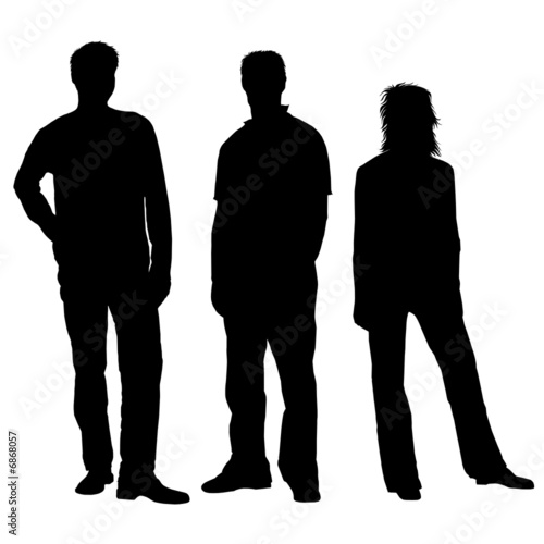 freunde - silhouetten