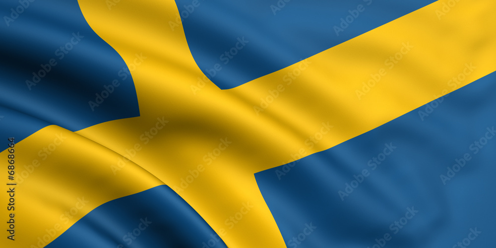 Fotografie Schweden Fahne