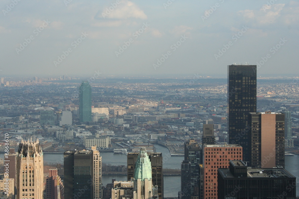 panorama urbano di Manhattan