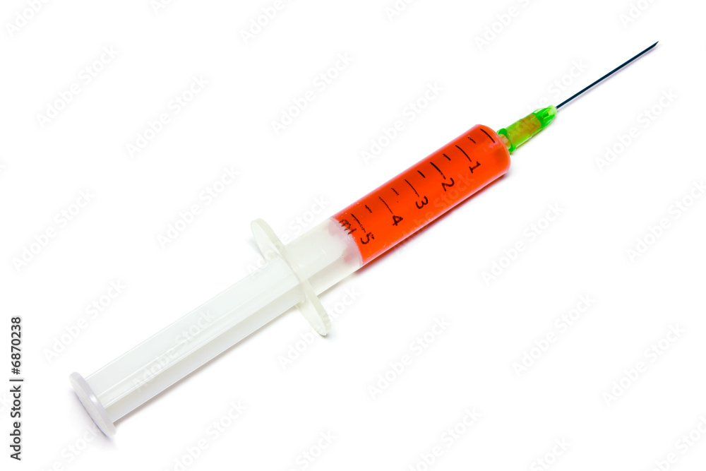 Fototapeta premium syringe over white