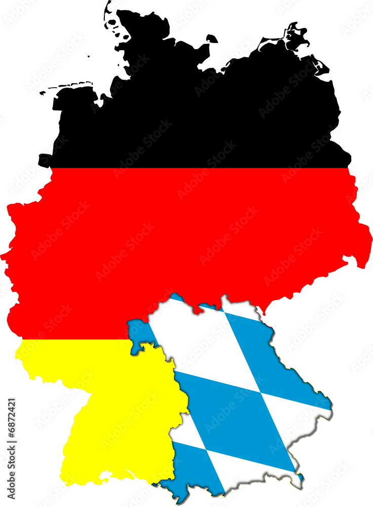 Fototapeta premium Bayern auf Deutschland