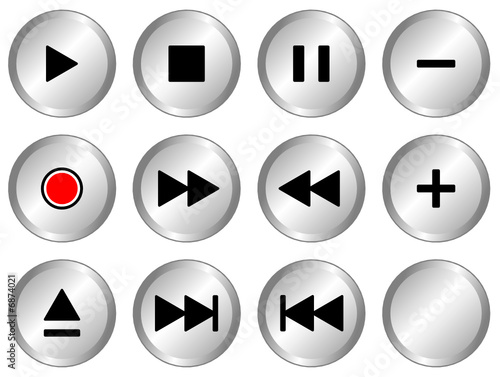 Grey Music Icons