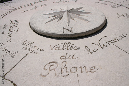 Table d'orientation Châteauneuf du Pape
