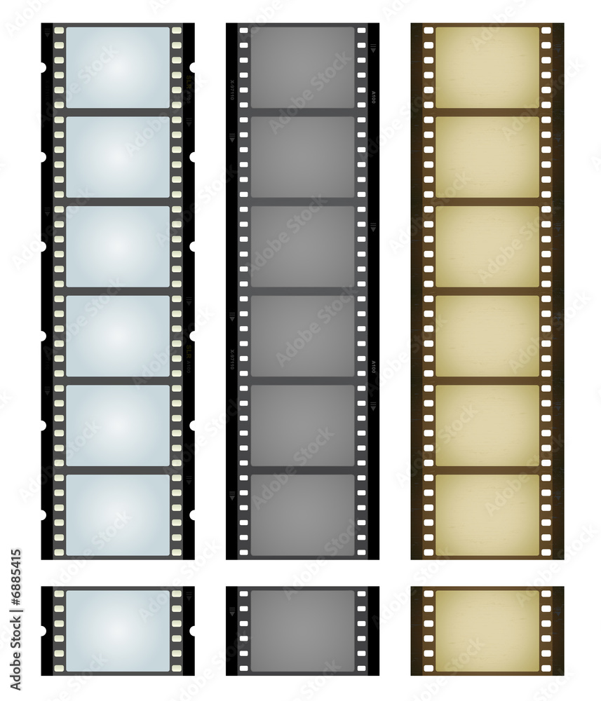 Three camera filmstrips