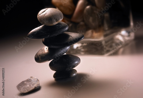 Canvas Print Stones arrangement