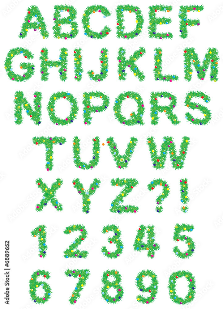 “Merry Christmas and Happy New Year” text font