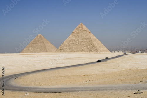 road to the pyramids