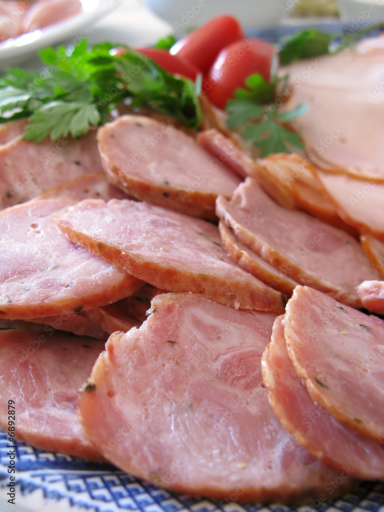 Sausage & ham platter Sausage & ham platter