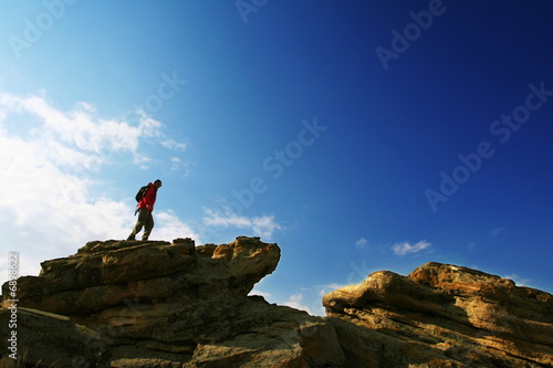 Man on the cliff