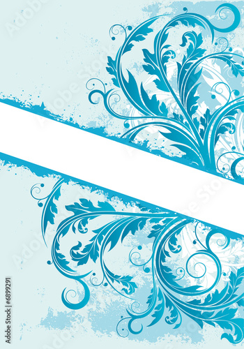 Grunge Floral Background