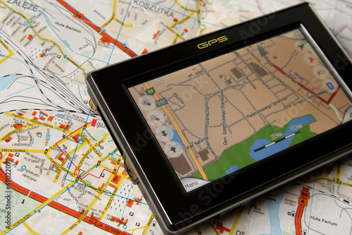 GPS and map photo