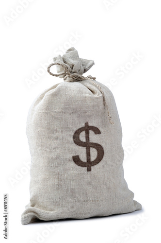 MONEY SACK isolated on a white background