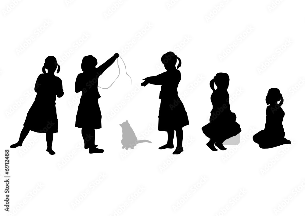 Children silhouettes 5