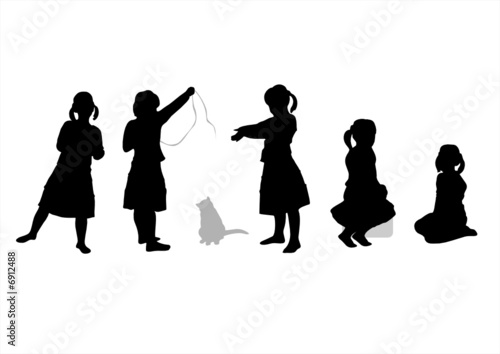 Children silhouettes 5