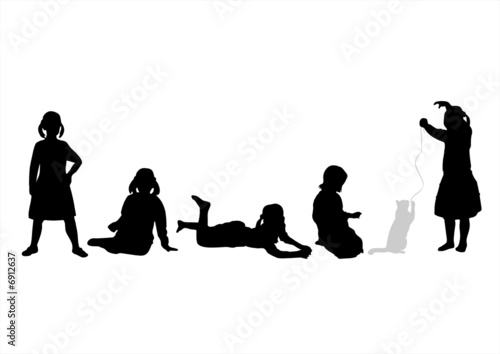 Children silhouettes 6