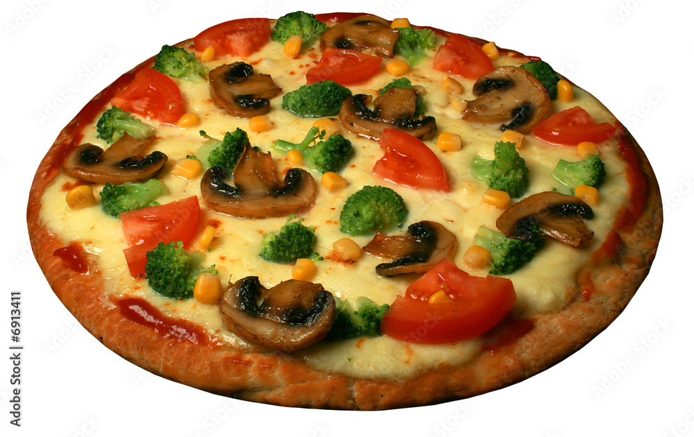 Pizza broccoli tomaten champignons