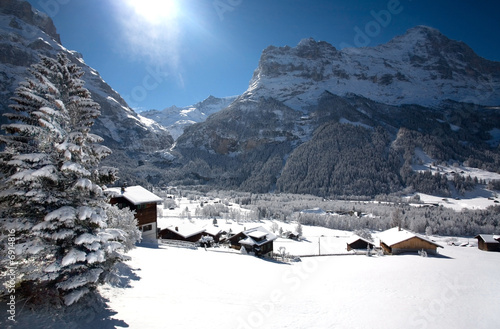 Small village in Swizz Alps