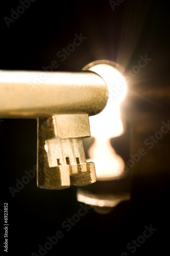 Key in the keyhole