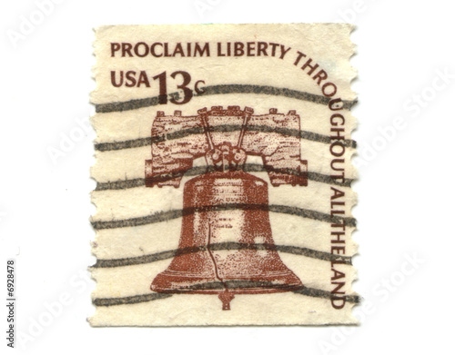 Old postage stamps from USA 13 cents