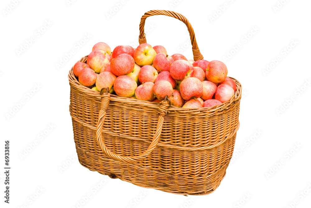 basket with apples basket with apples