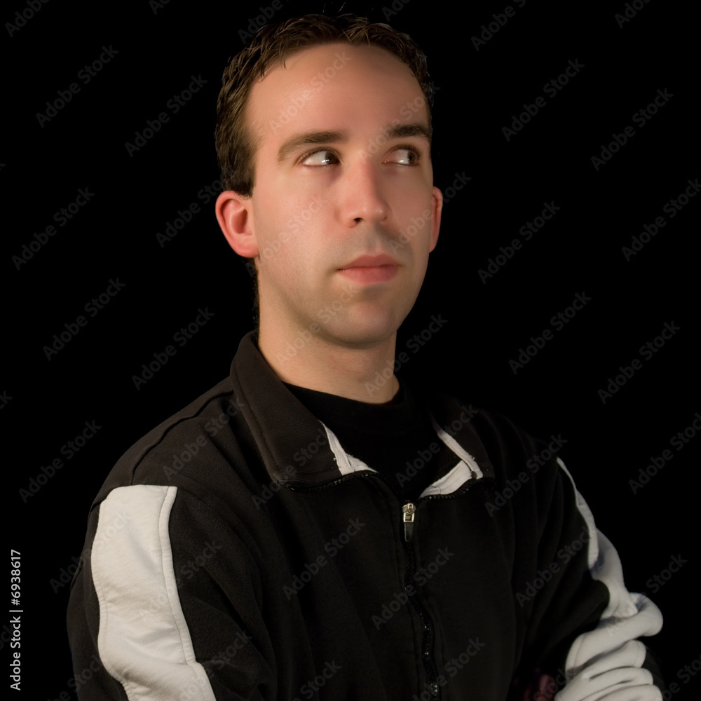Obraz premium Man Peeking