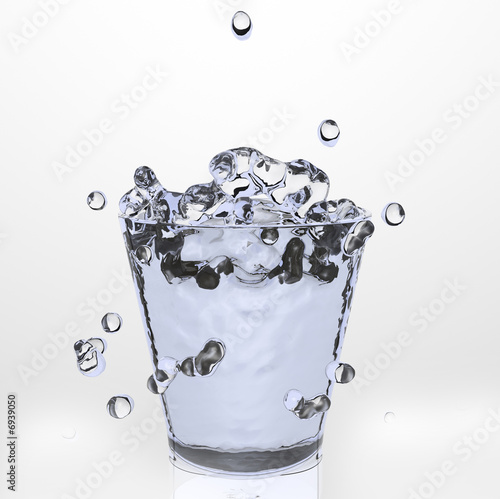 splash in water
