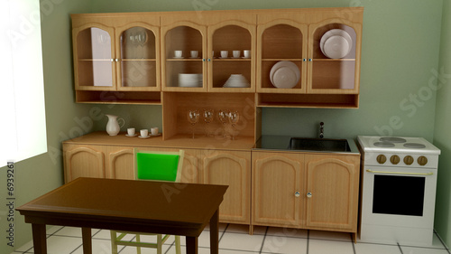 Wallpaper Mural kitchen an interior Torontodigital.ca