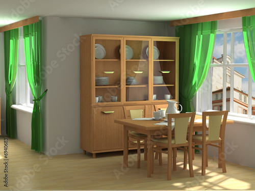modern interior 3d