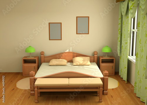 bedroom interior 3d