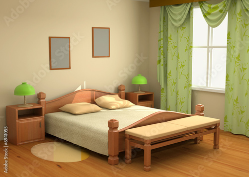 bedroom interior 3d